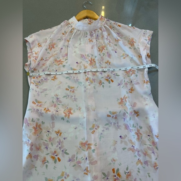Cloth & Stone Floral Back Button Dress Size L / Pastel Pink - Picture 10 of 11